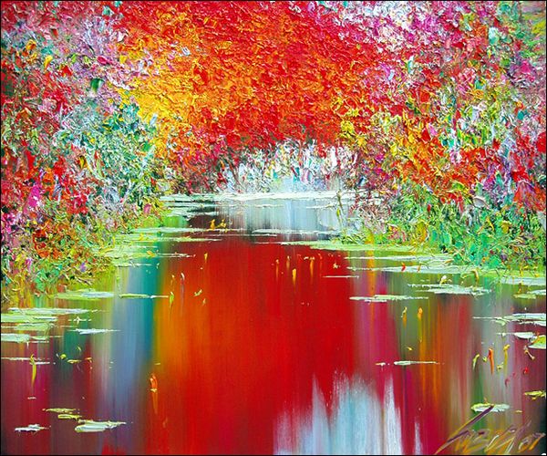 Taras Loboda autumn sunrise painting - 2011 Taras Loboda autumn sunrise art painting